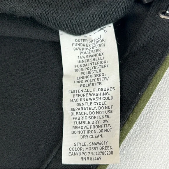 Swiss Tech Jacket Men's Fleece Olive Green Full Zip Size S - Picture 5 of 6